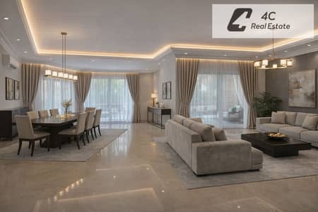 فيلا مفروشه متشطبه الترا مودرن  استلام فورى باقل سعر فى الماركت للبيع فى كمبوند بلاجيو -Bellagio موقع مميز ريسيل