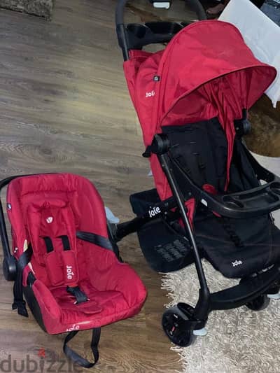 Red Joie Stroller like new