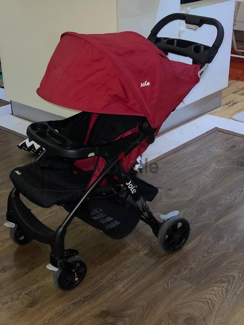 Red Joie Stroller like new 1