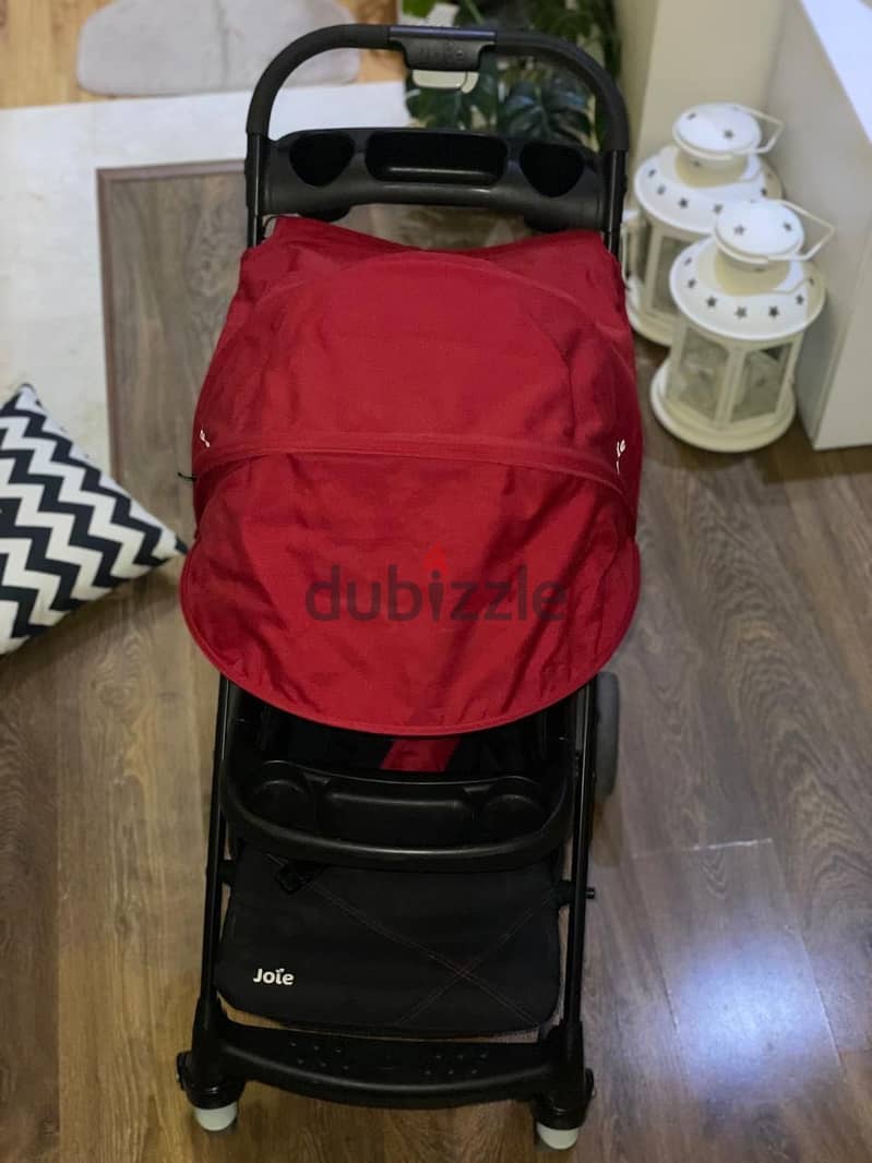 Red Joie Stroller like new 5