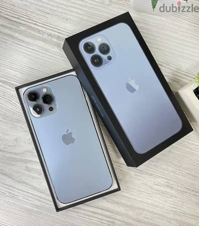 iphone 13 pro max 256 GB وتربروف معاه البوكس معفي من الضريبة