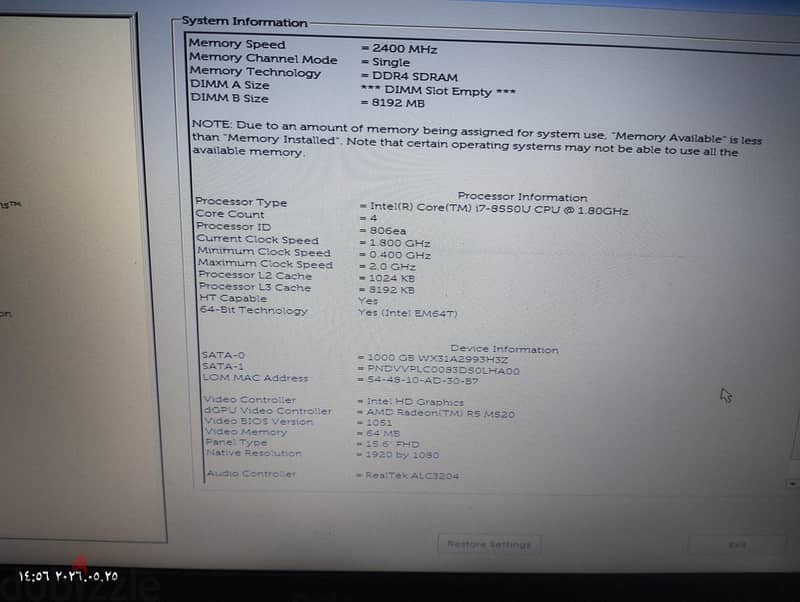 Dell Inspiron 3567 4