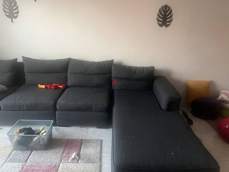 L shape sofa and 2 seaters sofa 1