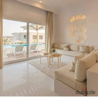 Finished villa in June Sodic, the most luxurious resort in Ras El Hekma North Coast, next to La Vista Ras El Hekma and near Caesar and Hacienda West