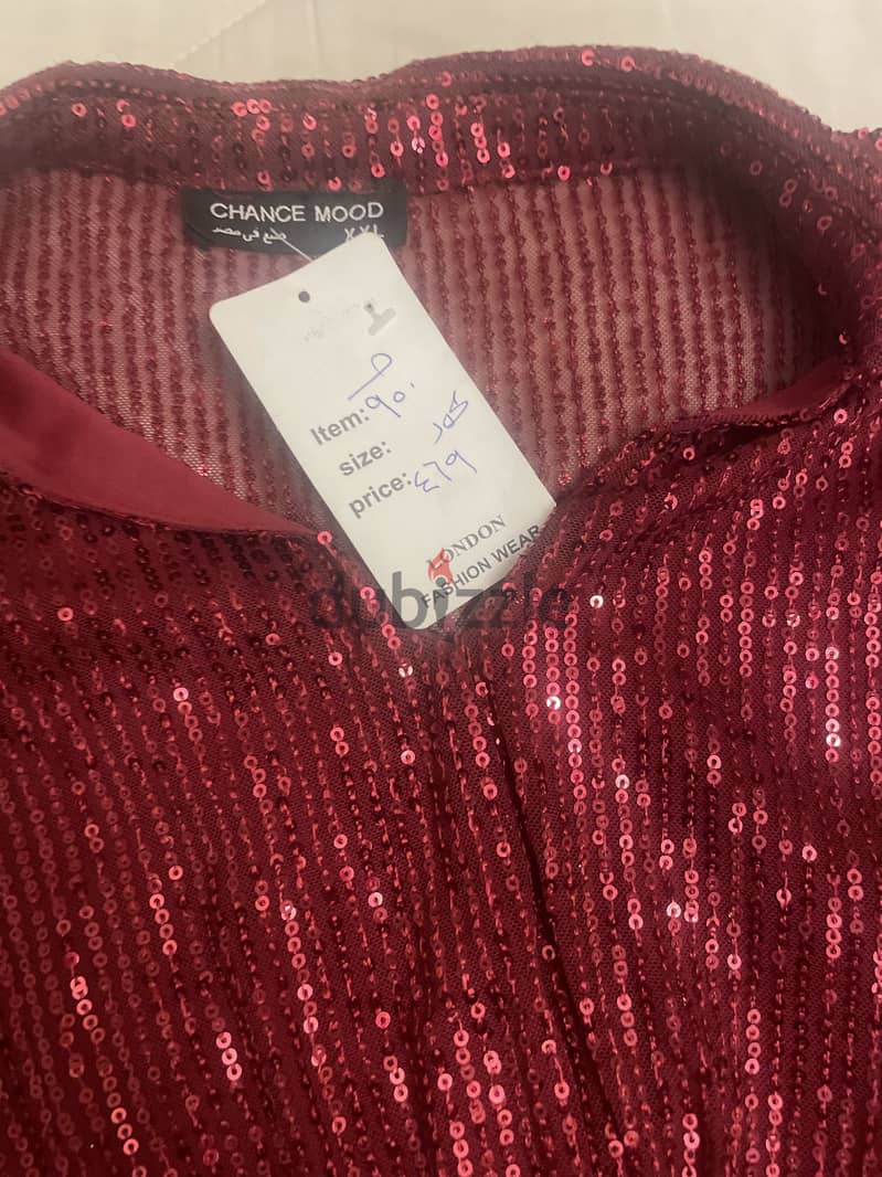 Soirée dark red blouse 2