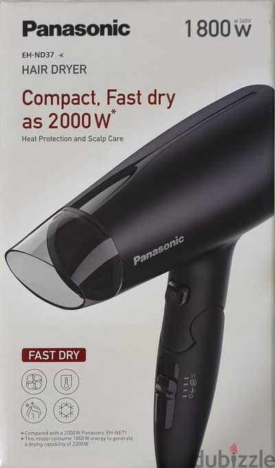 Panasonic EH-ND37-K 1800wat ( سشوار ) مجفف شعر باناسونيك
