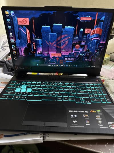 لابتوب asus tuf 15 حالة ممتازة بضمان