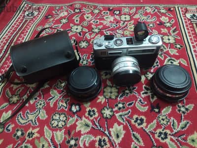 Yashica Electro 35 GSN with Auxiliary Lens Kit