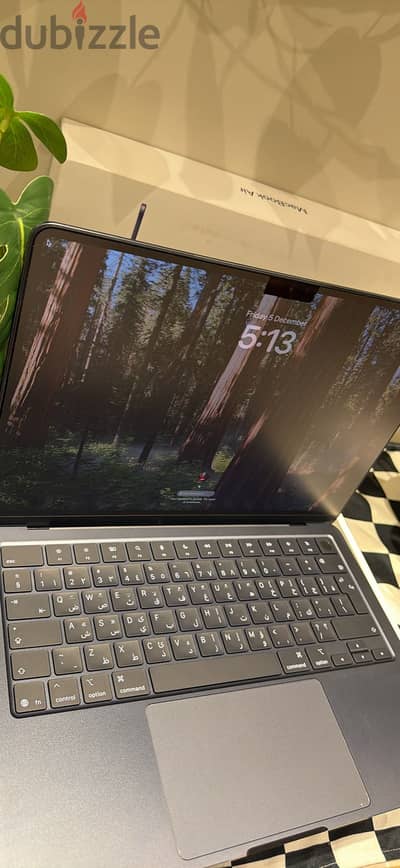 Apple MacBook Air ( M4 ) , 16 ram , 255g , Battery 100% , Arabic keys