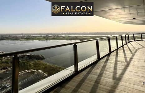 Finished apartment with garden and Nile view, only 5% dp, minutes from Sphinx Airport in Jirian Sheikh Zayed.