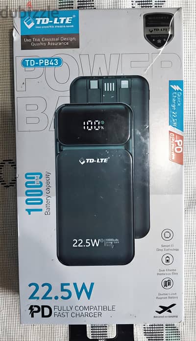 باور بانك TD-LTE (10000 مللي) شحن سريع 22.5 واط - استعمال شهر فقط