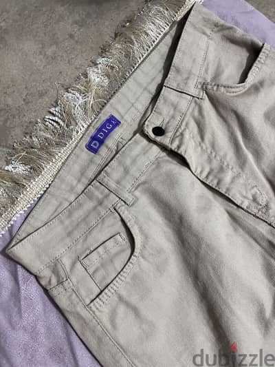 Diga cutting beige jeans straight fit size 36