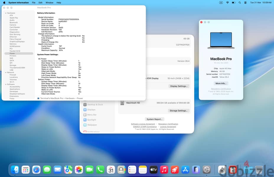 MacBook Pro M3 Max 16 inch 5