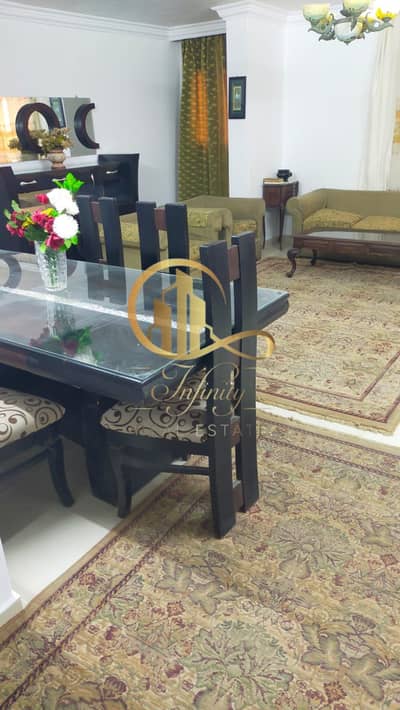 شقه مفروشه للايجار بالتكيفات  بجوار كارفور المعادي شارع الخمسين زهراء المعادي