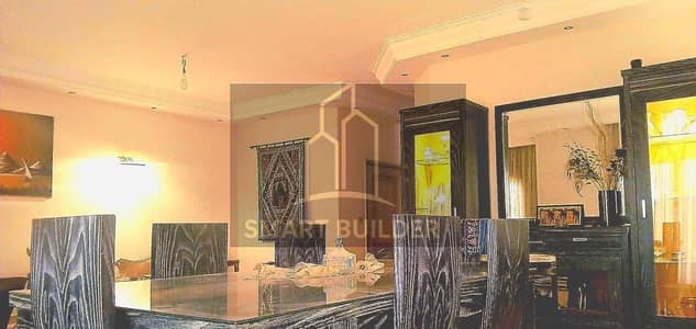 Furnished apartment for residential rent only Al Banasij 5 Villas First Assembly Hotel finishing Elevator Open view on Sadat axis Distinguished location North facade
