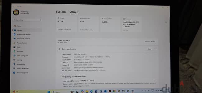 HB ZBOOK  15 G 3