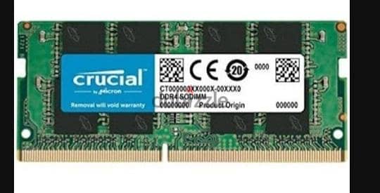 مطلوب رامه ١٦ لابتوب ddr4 3200mh