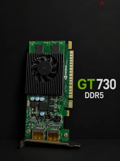 كرت شاشة NVIDIA GT 730 DDR5 بحالة ممتازة وشغال بدون أي مشاكل