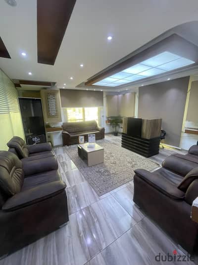 Approved duplex for rent 700m on Makram Ebeid Street with air conditioning in a modern administrative tower