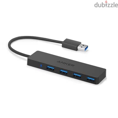 موزع USB 3.0انكر الترا سليم ٤ منافذ - أسود