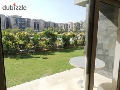 The lowest down payment for an apartment +garden for sale , on a landscaped landscape directly in front of the airport, along Al Thawra Street