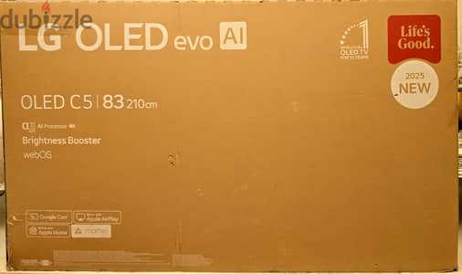 tv oled C5 83  فرز انتاج كرتونه فقط عدد سعات العمل صفر