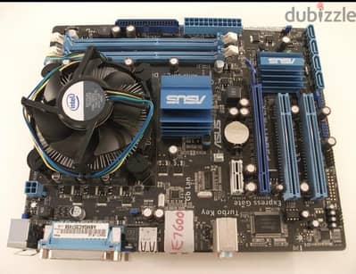 مذر بورد ASUS P5G41T-M LX ومعالج Intel Pentium E5700