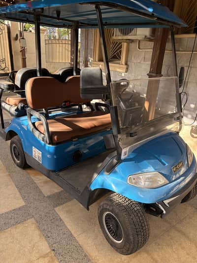 GOLF CART E-car Speedy 2+2 Sky blue High line