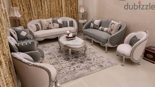 أنتريه خشب زان نضيف جدا ( فرش عروسة ) بحالة الزيرو لم يستخدم نهائي