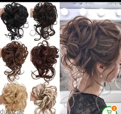 Hair ponytail extension black
