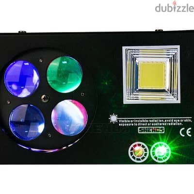 4In1 80W RGBW Pattern Strobe LED DMX DJ Disco Party Stage ليزر حفلات