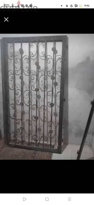 باب حديد تقيل جدا مقاس عرض1.15فى طول2.17