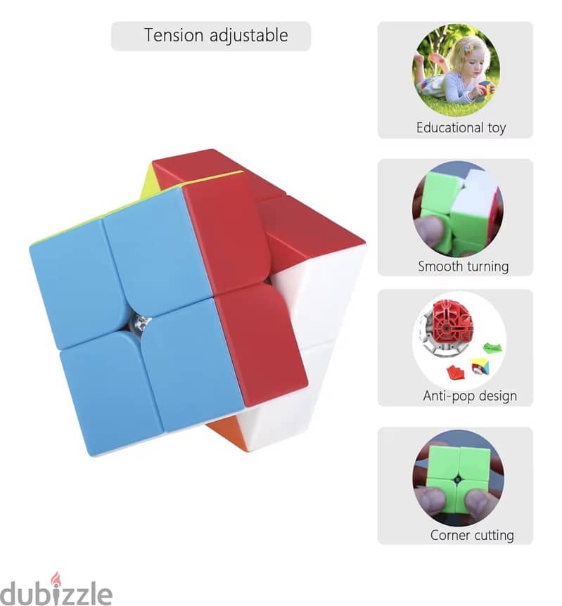 2x2x2 Sticker-less cube 1