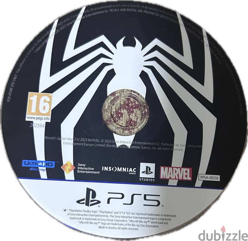 Spider-Man 2 used PS5 Original Disc 2