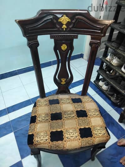 سفره كامله 6 كراسى خشب زان كامله بالزجاج