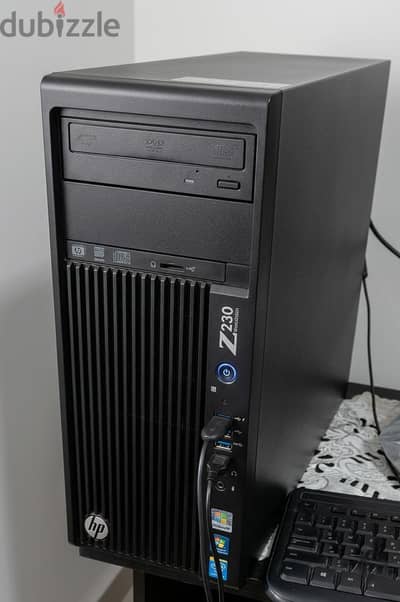 HP Z230 Workstation | i5-4570 | 16GB RAM | RX 580 8GB | شاشة Dell 24"