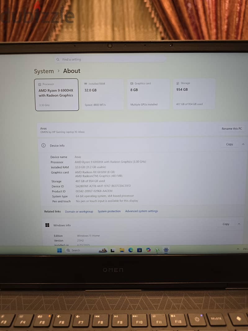 HP Omen 16 9