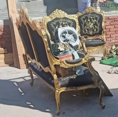 طقم صالون مدهب