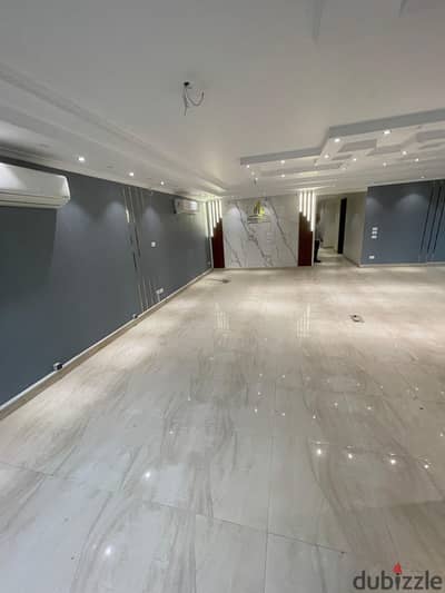 Office for rent on Makram Ebeid Street, administratively licensed with air conditioning for all administrative purposes in the most luxurious towers of Nasr City