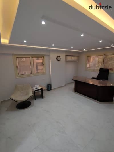 Strong office for rent with air conditioning 400m at Delta Flowers Towers Makram Ebeid
