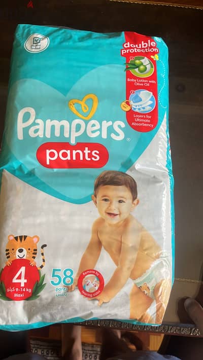 Pampers pants size 4 58 peices