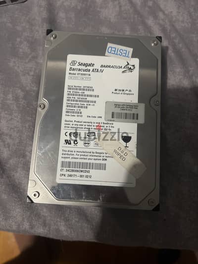 Vintage seagate barracuda ata hhd hard disk