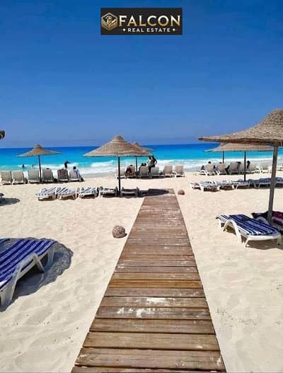 VIP chalet with a distinctive view on the lagoon in Hacienda Ras El Hekma, the strongest destination on the North Coast and the best sea on the coast,
