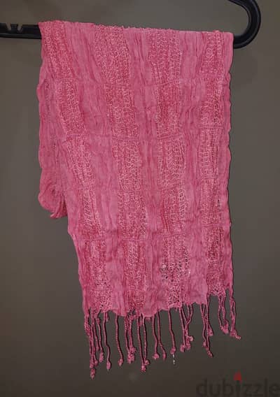Pink scarf
