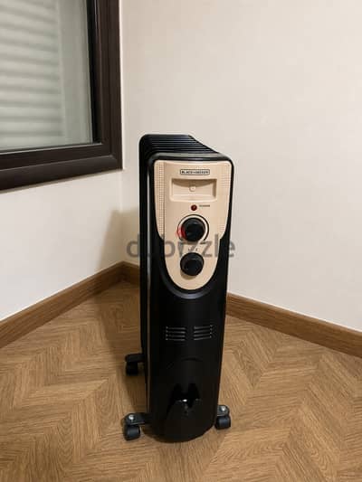 Black+Decker 2000W 9-Fin Oil Radiator Heater
