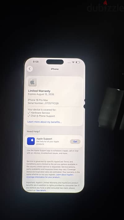 Apple - iPhone 16 Pro Max 512 battery 100