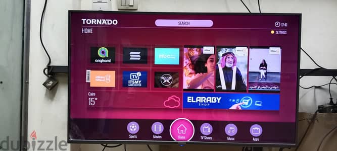 تورنادو 50 بوصه سمارت برسيفر داخلي 4k