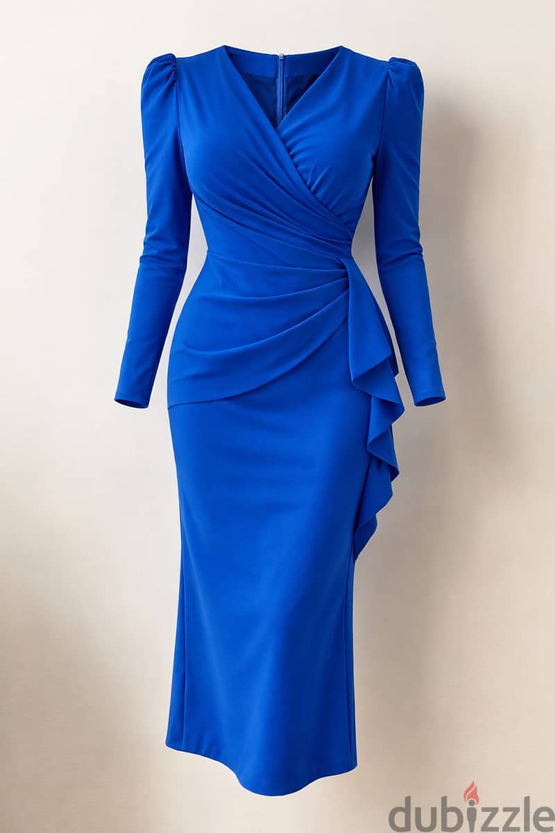 Blue evening dress 2