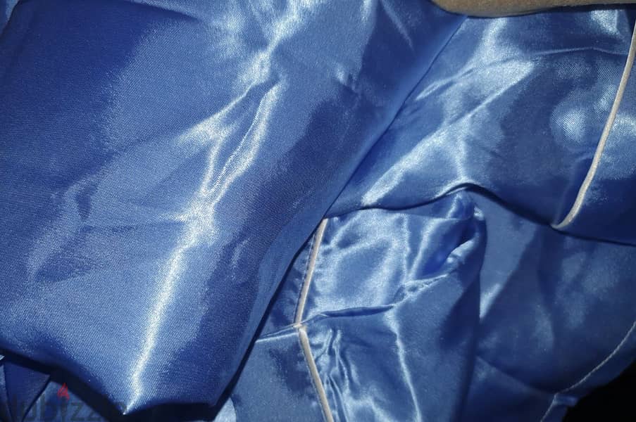 Silk pajama set (light blue) 2