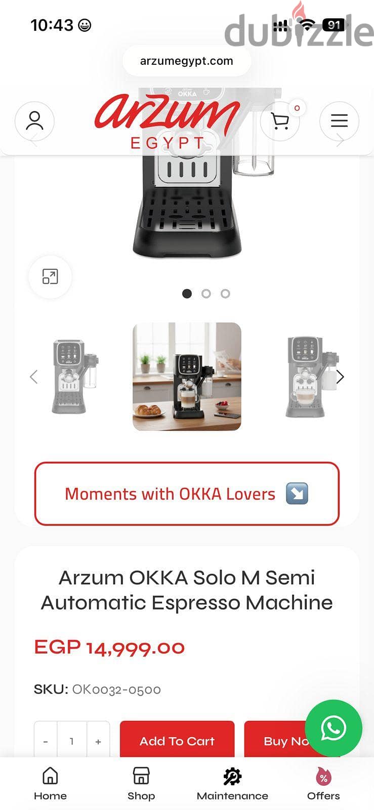 Arzum OKKA Solo M Semi Automatic Espresso Machine 3